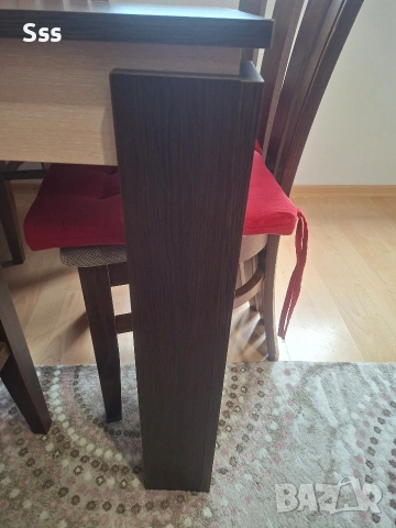 Кухненска маса със 4 стола 80х130х75см, снимка 5 - Маси - 53084690