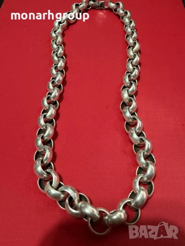 Сребърен Ланец, снимка 4 - Колиета, медальони, синджири - 50813422