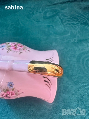 Чаша мъг за чай, мляко, кафе от чешки розов порцелан, снимка 5 - Чаши - 53746103