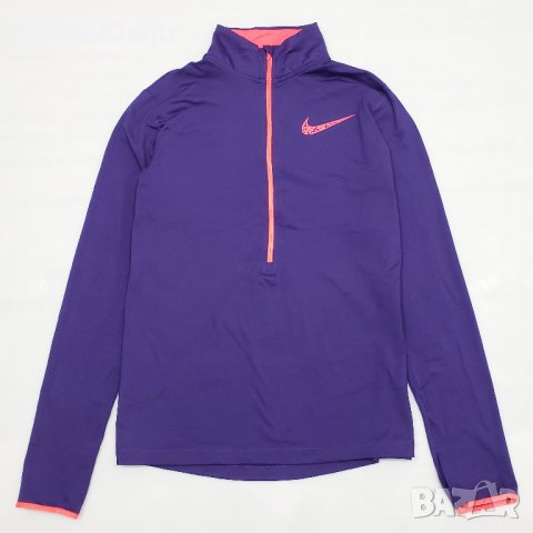 Nike Pro 665885 1/2 Microfleece Оригинален Микрополар Блуза Полар Отвор за Палец (XL), снимка 2 - Блузи с дълъг ръкав и пуловери - 38984405