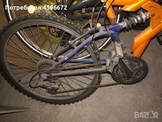 Велосипед /Bachini/ в добро състояние   средна големина със  скорости с преден и заден амортисьор, снимка 2 - Велосипеди - 50711839