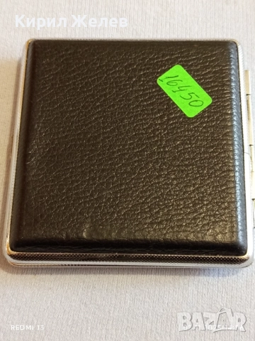 Винтидж метална табакера с кожа за КОЛЕКЦИЯ ДЕКОРАЦИЯ 48958, снимка 4 - Други ценни предмети - 52263963