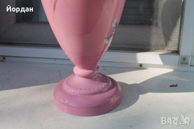 Стара ваза стъкло Бохемия , снимка 11 - Антикварни и старинни предмети - 41726860