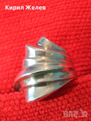 ЕЛЕГАНТЕН СРЕБЪРЕН АР НУВО СТИЛ ДАМСКИ ПРЪСТЕН СРЕБРО 925 МАЙСТОРСКА РЕТРО ИЗРАБОТКА 37868, снимка 2 - Пръстени - 40762620