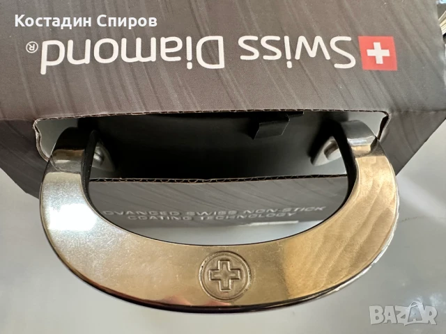 готварска тенджера Swiss Diamond 24 см, твърдо анодизирана , снимка 5 - Съдове за готвене - 50251814