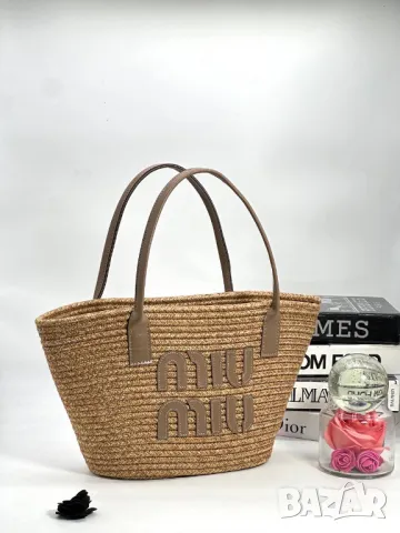 плажни чанти miu miu 43х21см, снимка 12 - Чанти - 50417226