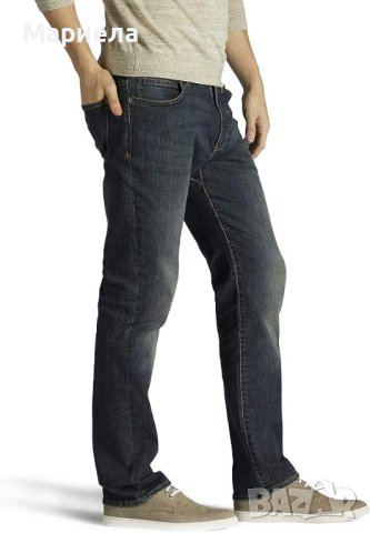 Мъжки дънки голям размер Lee Men's Big & Tall Modern Series Extreme Motion Straight Fit Jeans, снимка 2 - Дънки - 41919929