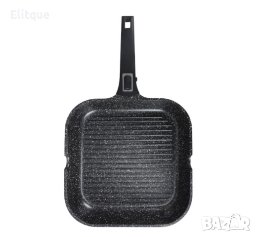 Тиган грил с капак Bohmann, 28х28х5.5см., Лят алуминий, Подвижна дръжка, Индукция, снимка 2 - Съдове за готвене - 52818822