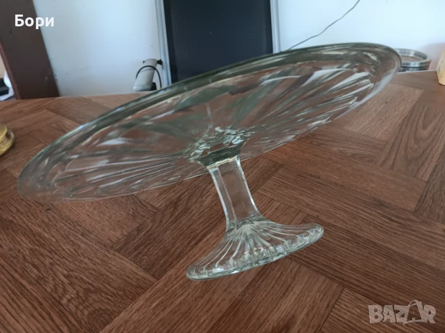 Чиния,поставка за торта със столче, снимка 3 - Аксесоари за кухня - 50693102