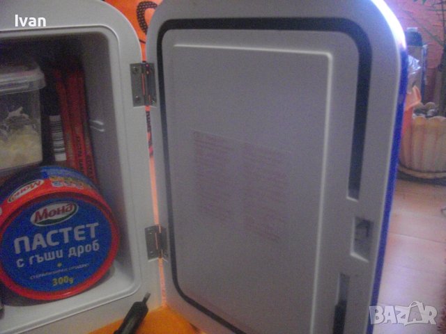 Мини Хладилник-12V/220V-Изстудяване/Затопляне-Работи На 220 Волта и На 12 Волта В Автомобил-8 Литра, снимка 7 - Хладилници - 42715036