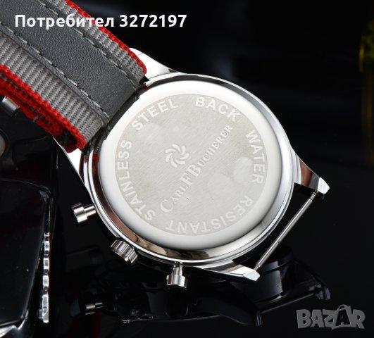 Carl F. Bucherer кварцов часовниk,водоусточив,дата,хронограф, снимка 6 - Мъжки - 41798561