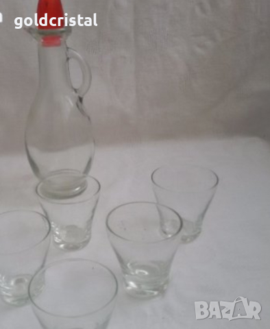 стари стъклени чашки  за ракия , снимка 3 - Антикварни и старинни предмети - 18904867