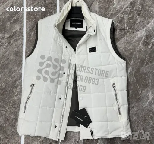 Мъжки бял елек Dolce&Gabbana BR-1, снимка 2 - Якета - 38565179