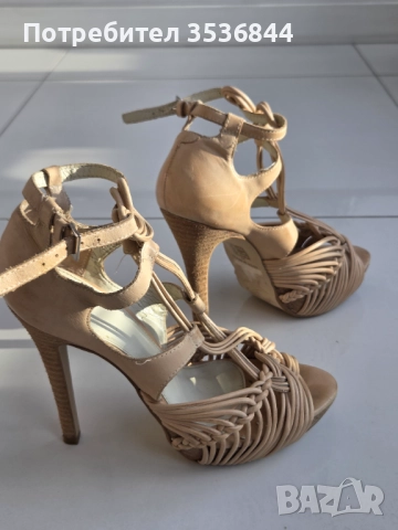 Кожени сандали на платформа Top shop, 39 номер