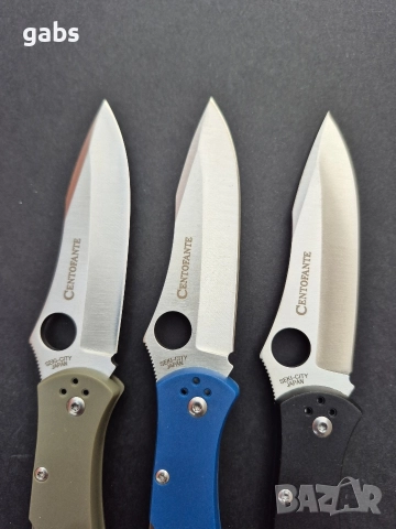 Сгъваем нож Spyderco Centofante С66,три цвята, снимка 10 - Ножове - 49641545