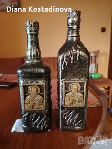 Подаръчни шишета Св. Никола,Св. Мина и Св. Георги, снимка 1 - Декорация за дома - 38886842