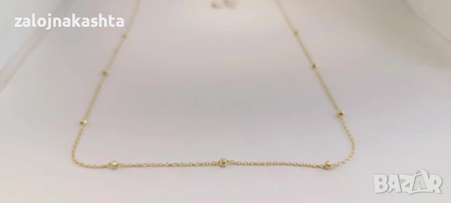 Нов -Златен синджир-1,88гр/14кр, снимка 5 - Колиета, медальони, синджири - 51338987