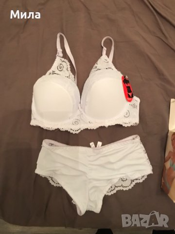 комплект бяло бельо с дантела, снимка 2 - Бельо - 40497952