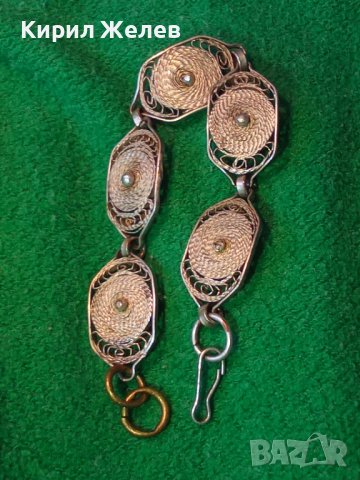 19 ВЕК ФИЛИГРАННА СРЕБЪРНА ГРИВНА СРЕБРО 950 ЮВЕЛИРНА ВЪЗРОЖДЕНСКА РЪЧНА МАЙСТОРСКА ИЗРАБОТКА 25207, снимка 5 - Антикварни и старинни предмети - 34884036