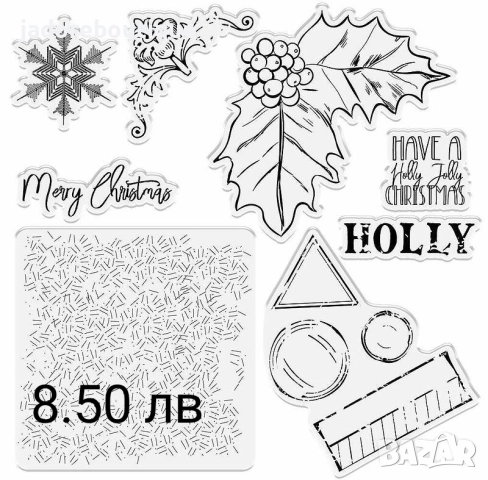 Силиконови печати Коледни - различни видове, снимка 7 - Други - 47338373