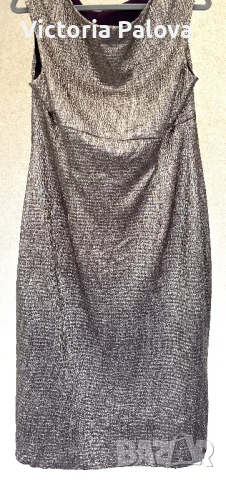 Коктейлна златисто- сребриста  рокля  LAURA , снимка 12 - Рокли - 50506890