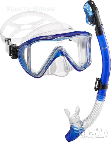 Комплект маска за шнорхел Phantom Aquatics италиански