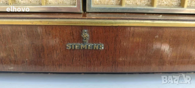 Старо лампово радио Siemens-Schatulle H42, снимка 3 - Антикварни и старинни предмети - 50721430
