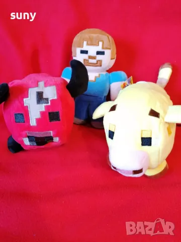 Нова плюшена играчка Майнкрафт крава, снимка 7 - Плюшени играчки - 49894243