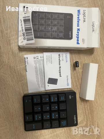 Безжичен цифров пад (Wireless Keypad) LogiLink ID0120 - Нов, в кутия