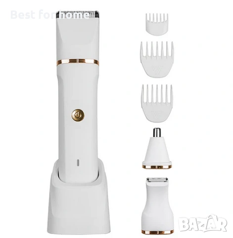 3-в-1 Електрическа бръсначка за брада с база | Подстригване, оформяне и грижа в едно устройство, снимка 2 - Друга електроника - 53755198