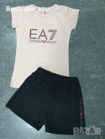 дамски висококачествени екипи тениска и панталонки armani , снимка 4 - Спортни екипи - 44341607
