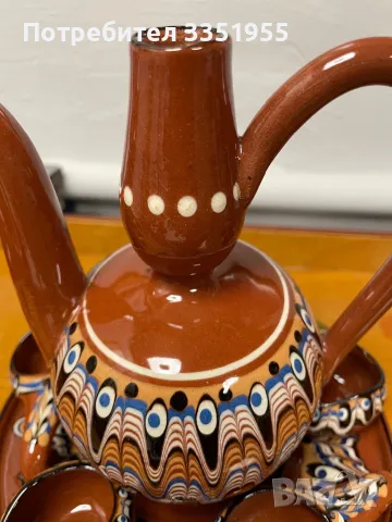 Сервиз за Ракия Троянска Керамика, снимка 4 - Сервизи - 50356772