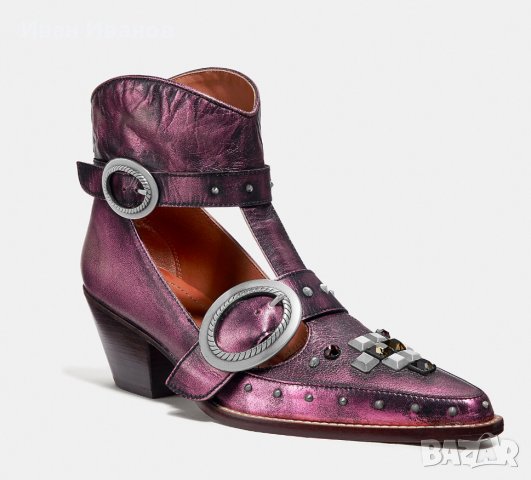  COACH Дизайнерски Изрязани ботуши  Western Creeper номер 39-40