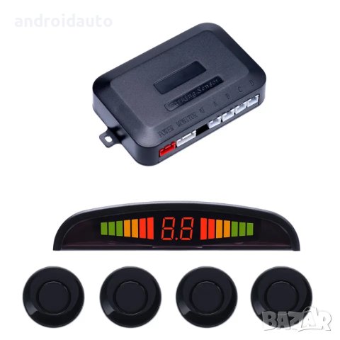 Парктроник с цветен дисплей и 4 датчика,5009, снимка 1 - Аксесоари и консумативи - 41583488