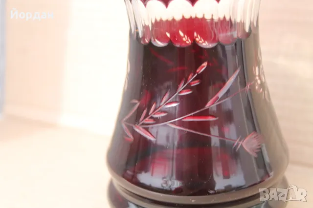 Кристална ваза ''бохемия'', снимка 2 - Вази - 49651669