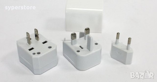 Преходник за контакт Интернационален US/UK/AU/EU стандарт Digital One SP01022 All in One Internation