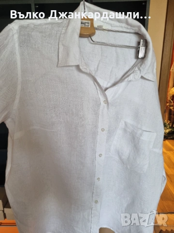 Ленена риза H&М, размер XL, снимка 5 - Ризи - 53094220