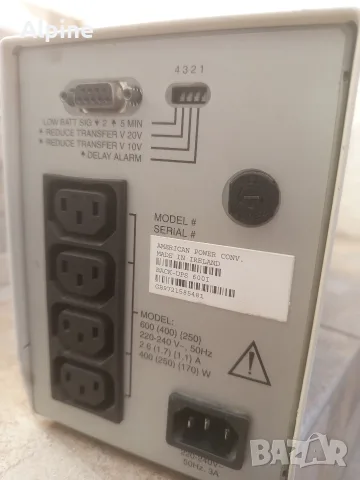 ЮПС APC Back-UPS CS 600, снимка 2 - UPS захранвания - 55970584