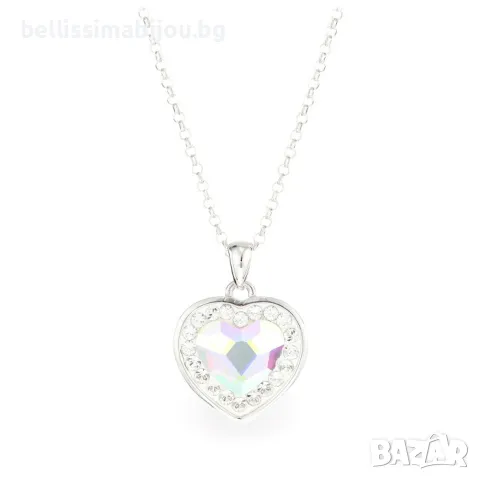 Сребърно Дамско Колие с Кристали Сваровски/Swarovski