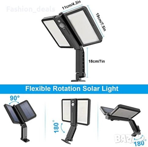 Нови Водоустойчиви 218 LED Слънчеви светлини за външна градина 4400mAh , снимка 3 - Други - 42022467