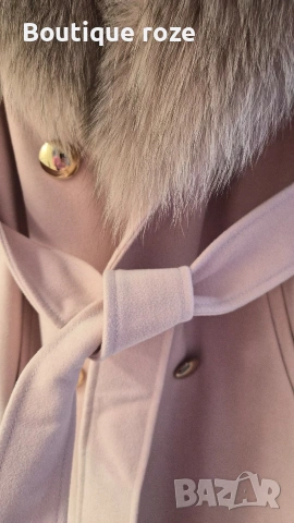 дамско палто с ест.косъм , снимка 6 - Якета - 53253032