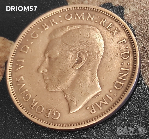 Монети Великобритания-3 бр.› Крал Джордж VI (1945-1948), снимка 2 - Нумизматика и бонистика - 51474483