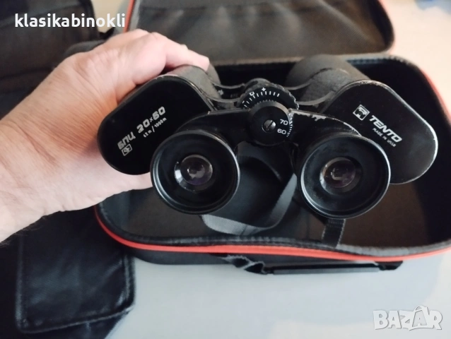 ПРОМО  Съветски  Бинокъл-БПЦ 20 х 60--TENTO--MADE IN СССР, снимка 3 - Екипировка - 52060200