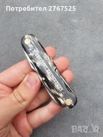 Стар Немски мултифункционален нож джобен острие риболов къмпинг туризъм, снимка 6 - Ножове - 42611104