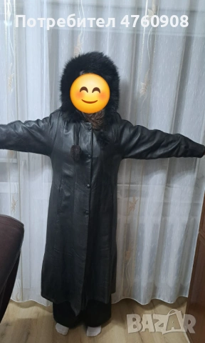 Палто от естествена кожа – размер XL, снимка 3 - Палта, манта - 53780975