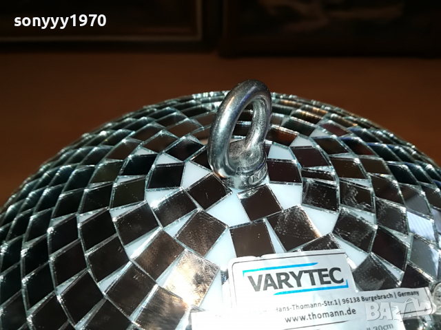 VARYTEC-GERMANY Голяма профи диско топка-30см 0104221901, снимка 13 - Ресийвъри, усилватели, смесителни пултове - 36311362