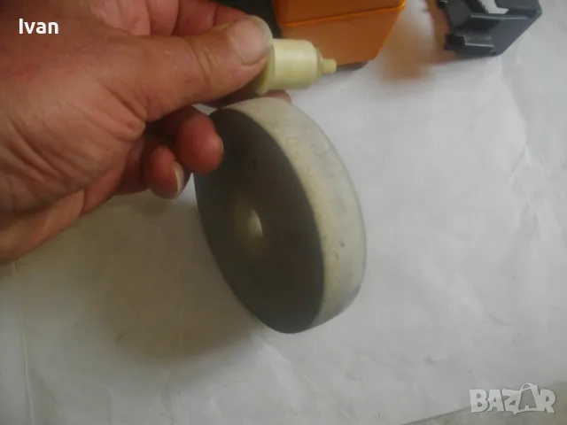 HANNING НЕМСКИ ОРИГИНАЛЕН ЕЛЕКТРИЧЕСКИ МИНИ ШМИРГЕЛ ЗА ВОДНО/СУХО ШЛАЙФАНЕ БАВНА СКОРОСТ 45W Ф100мм, снимка 14 - Други инструменти - 49623693