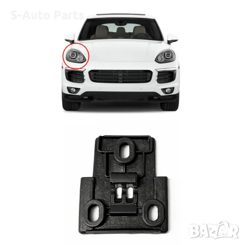 Щипка за захващане на фар за Porsche Cayenne 3 9YA/9YB E3, снимка 3 - Аксесоари и консумативи - 55844474