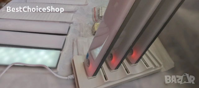6 бр. LED осветление под шкаф със зарядна станция – 1600 mAh, 23см , снимка 4 - Лед осветление - 53663932