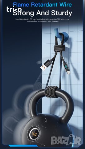 Essager Кабел USB към Type-C 100W бързо зареждане 1м, снимка 5 - USB кабели - 41825706